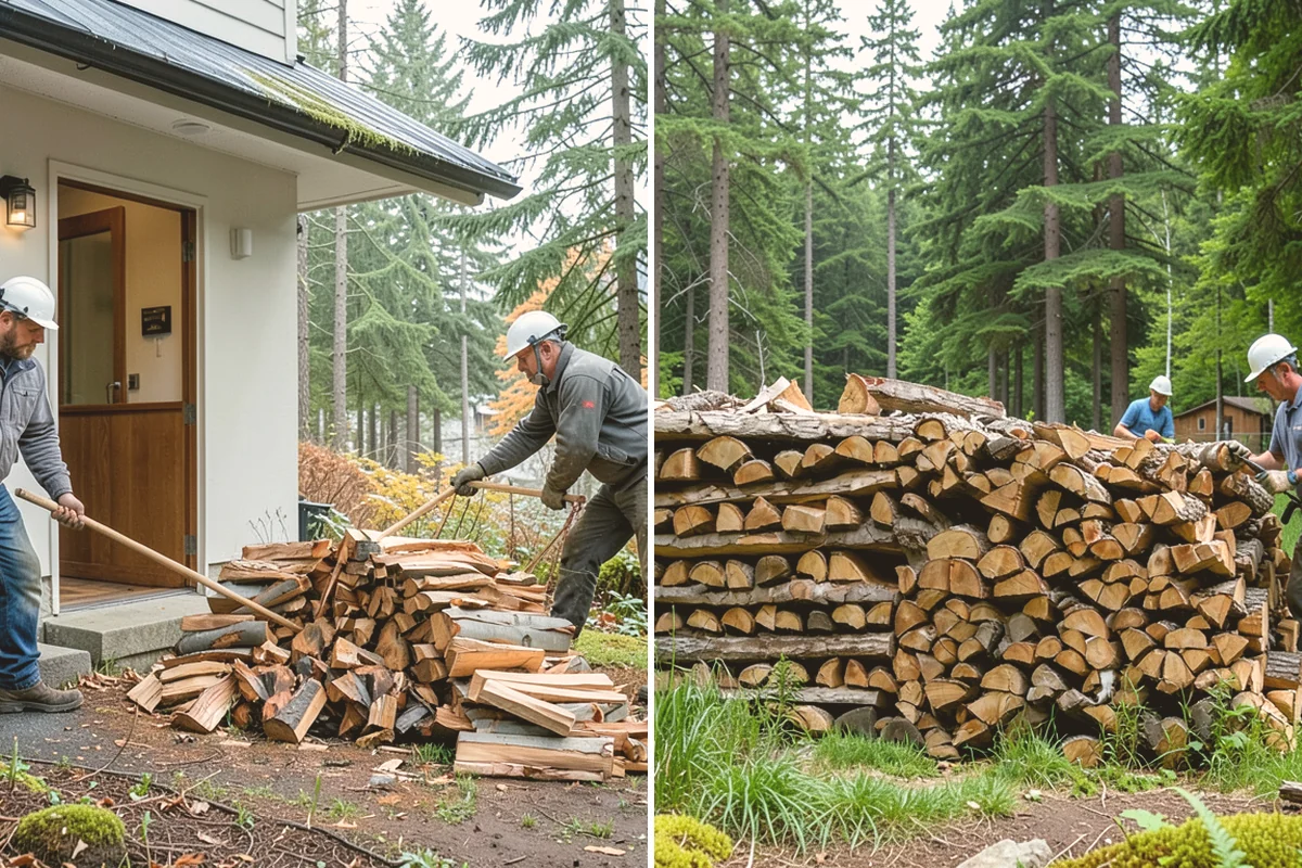 Bark Cleanup in Fife, Pierce County, WA - Inspect racks, sheds, and stacking zones for shed bark