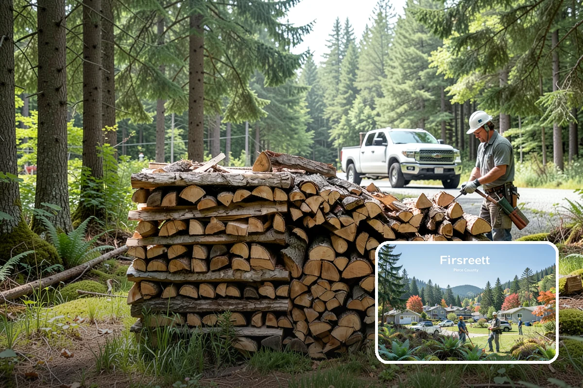 Bark Cleanup in Fircrest, Pierce County, WA - Stops bark stains from setting into decks and pavers