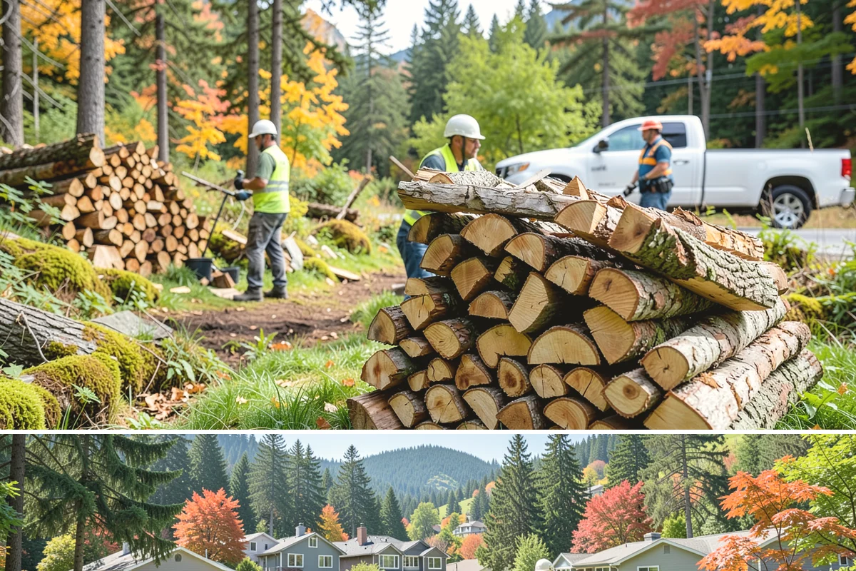 Bark Cleanup in Fircrest, Pierce County, WA - Fall cleanup before the wet season locks the bark down is ideal, though spring works well after a heavy winter of burning.