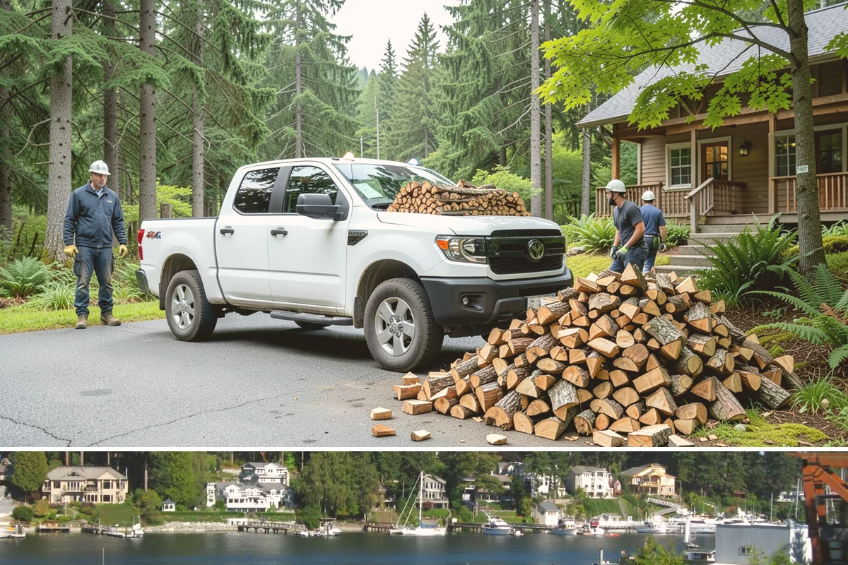 Bark Cleanup in Gig Harbor, Pierce County, WA - Fall cleanup before the wet season locks the bark down is ideal, though spring works well after a heavy winter of burning.