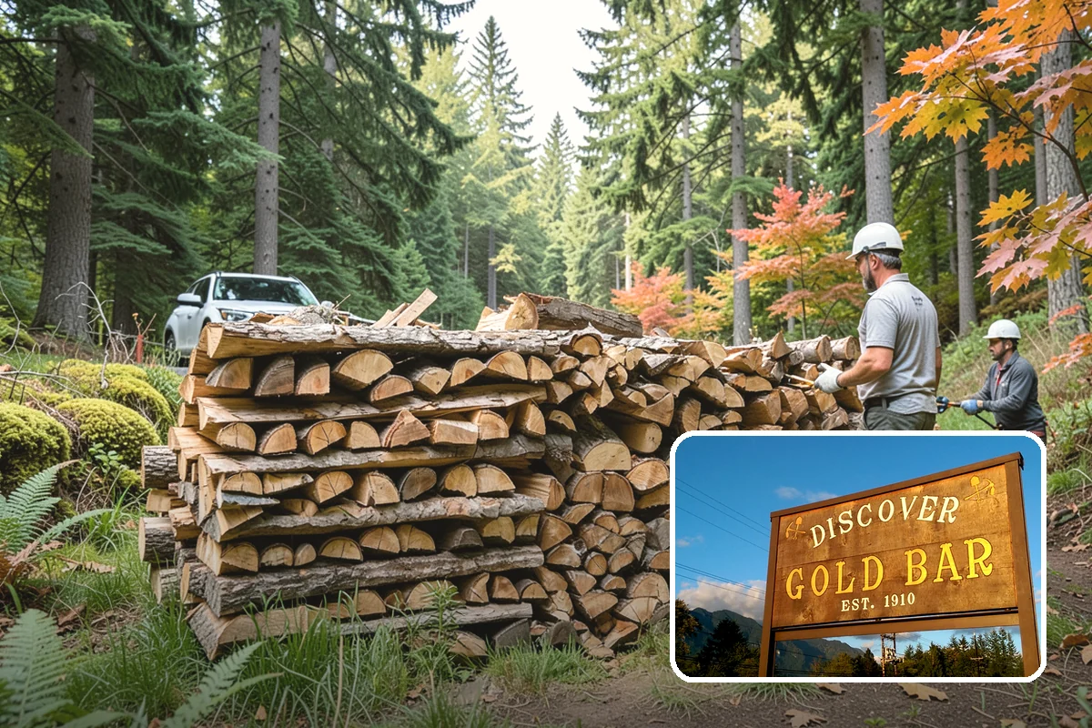 Bark Cleanup in Gold Bar, Snohomish County, WA - Stops bark stains from setting into decks and pavers