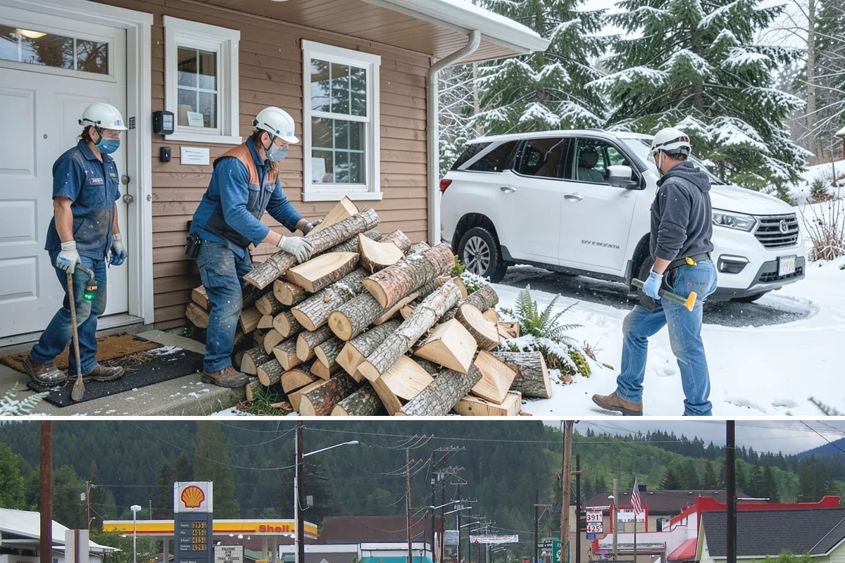 Bark Cleanup in Granite Falls, Snohomish County, WA - Fall cleanup before the wet season locks the bark down is ideal, though spring works well after a heavy winter of burning.