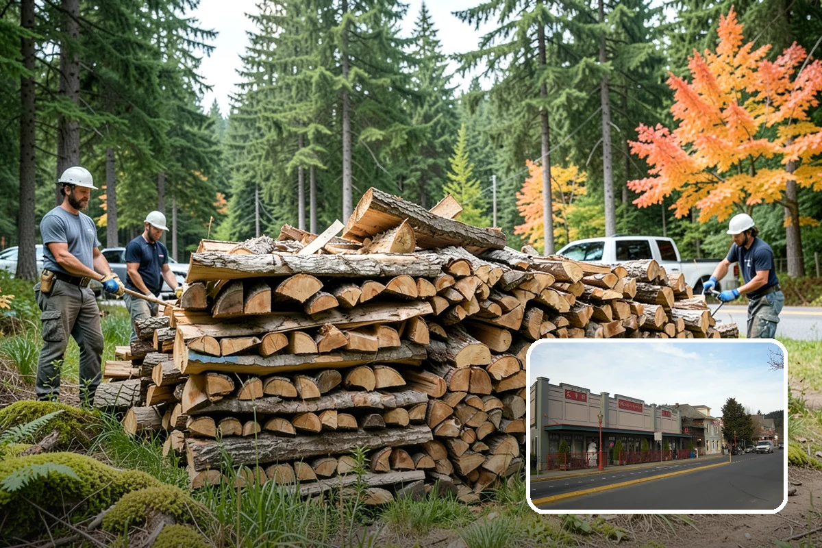 Bark Cleanup in Issaquah, King County, WA - Stops bark stains from setting into decks and pavers