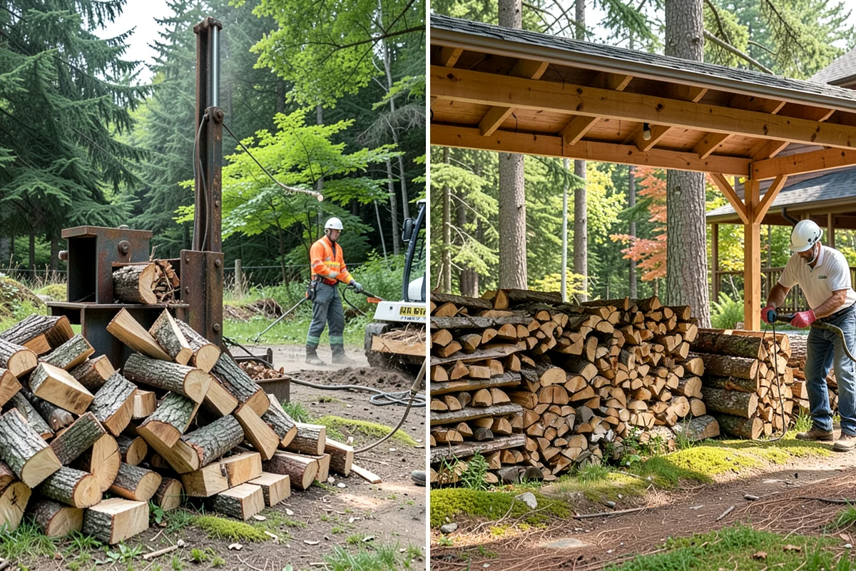 Bark Cleanup in Kenmore, King County, WA - Inspect racks, sheds, and stacking zones for shed bark
