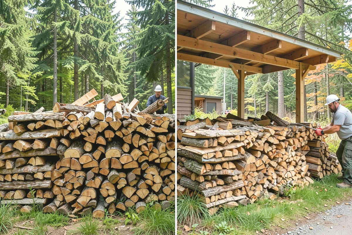 Bark Cleanup in La Conner, Skagit County, WA - Inspect racks, sheds, and stacking zones for shed bark