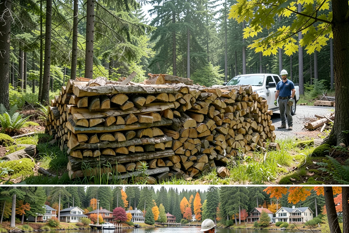 Bark Cleanup in La Conner, Skagit County, WA - Fall cleanup before the wet season locks the bark down is ideal, though spring works well after a heavy winter of burning.