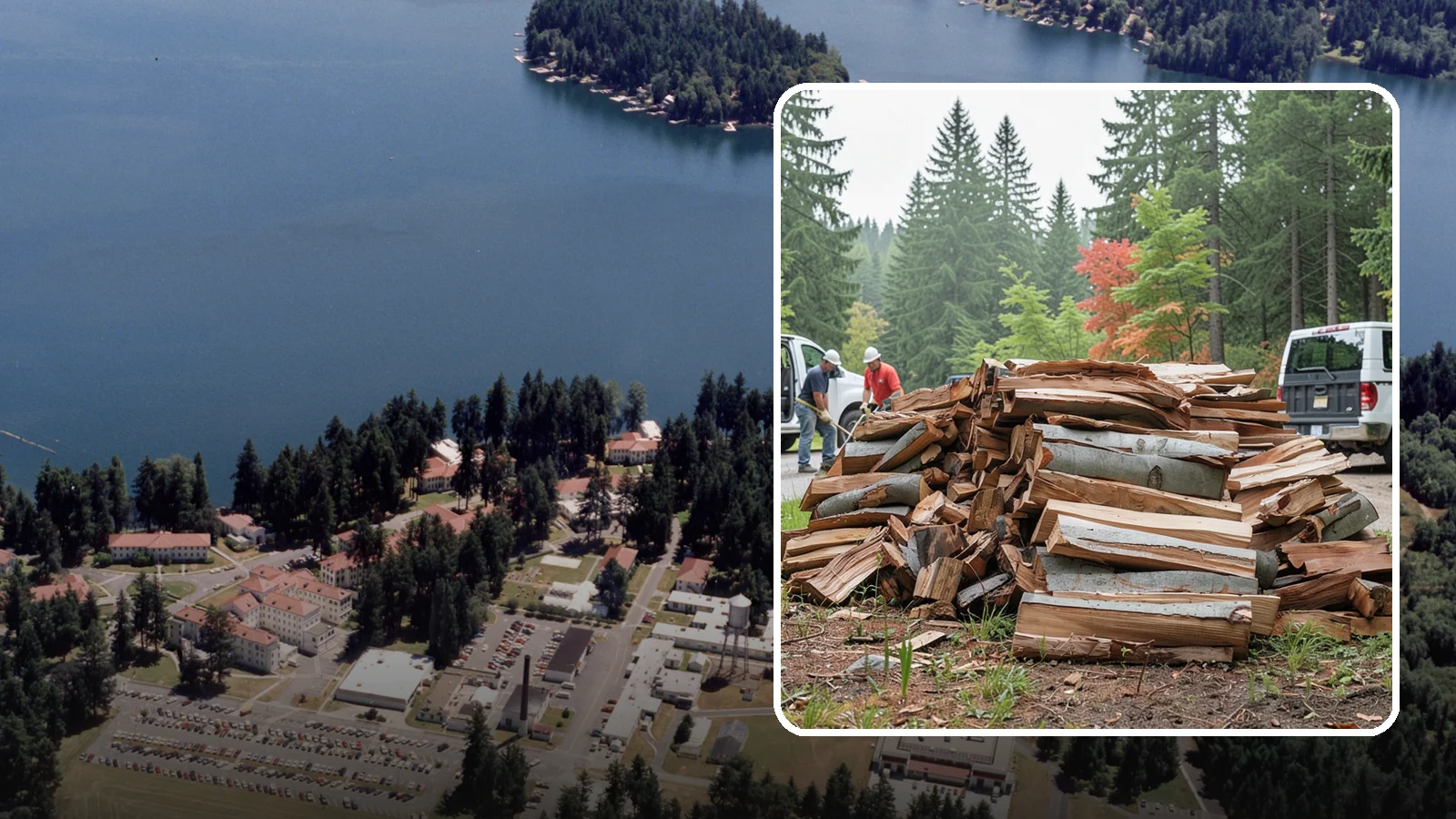 Bark Cleanup in Lakewood, Pierce County, WA - We collect and remove the loose bark that sheds off firewood and litters your storage and burning areas.