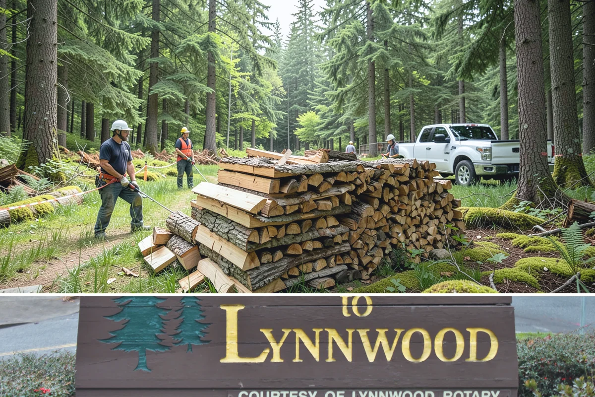 Bark Cleanup in Lynnwood, Snohomish County, WA - Fall cleanup before the wet season locks the bark down is ideal, though spring works well after a heavy winter of burning.