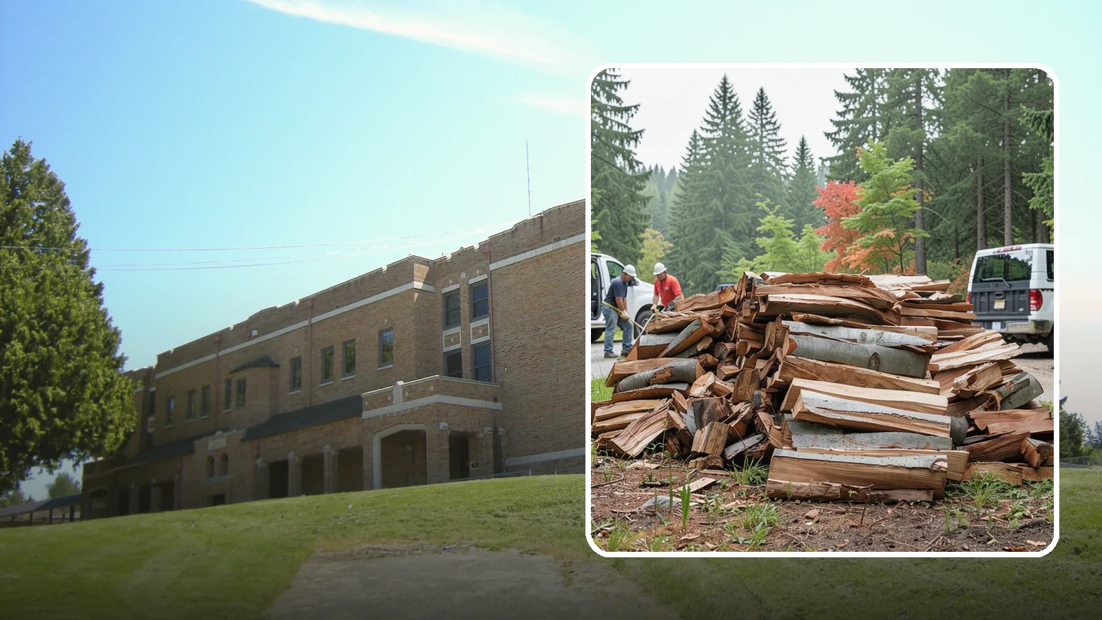 Bark Cleanup in Maple Valley, King County, WA - We collect and remove the loose bark that sheds off firewood and litters your storage and burning areas.