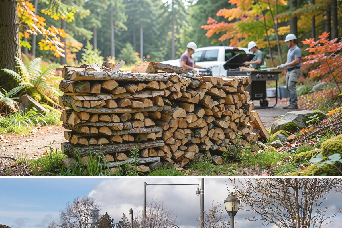 Bark Cleanup in Marysville, Snohomish County, WA - Fall cleanup before the wet season locks the bark down is ideal, though spring works well after a heavy winter of burning.