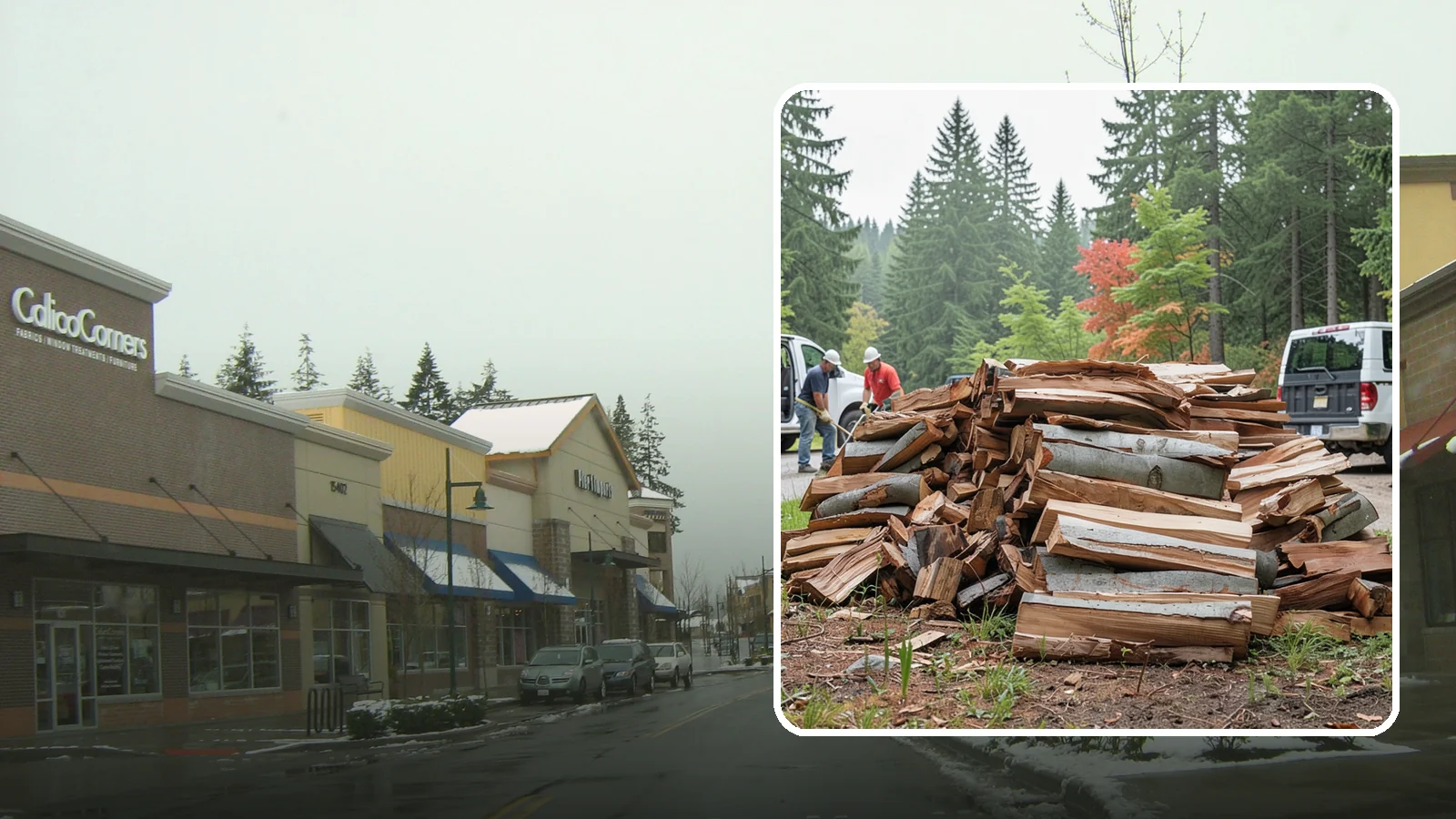 Bark Cleanup in Mill Creek, Snohomish County, WA - We collect and remove the loose bark that sheds off firewood and litters your storage and burning areas.