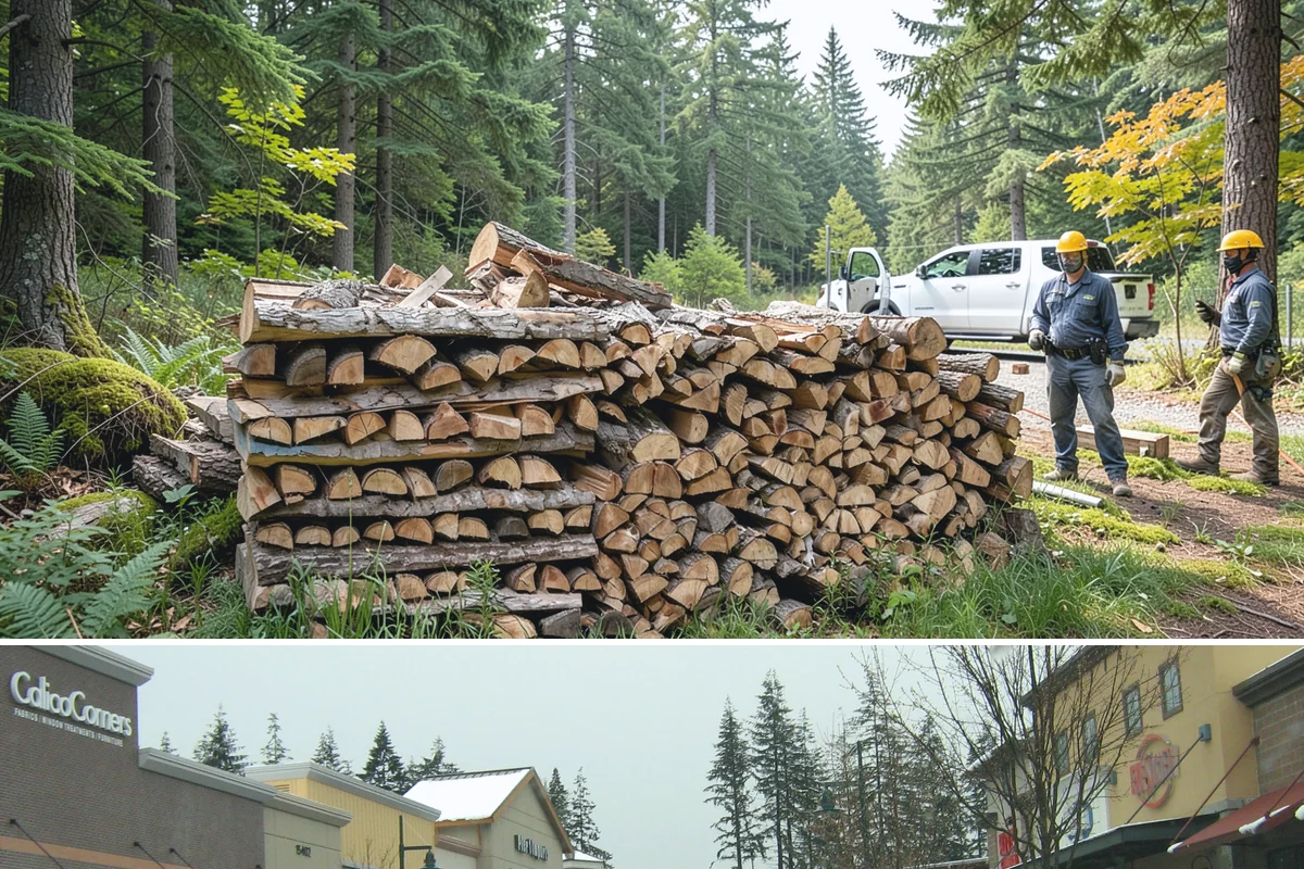 Bark Cleanup in Mill Creek, Snohomish County, WA - Fall cleanup before the wet season locks the bark down is ideal, though spring works well after a heavy winter of burning.