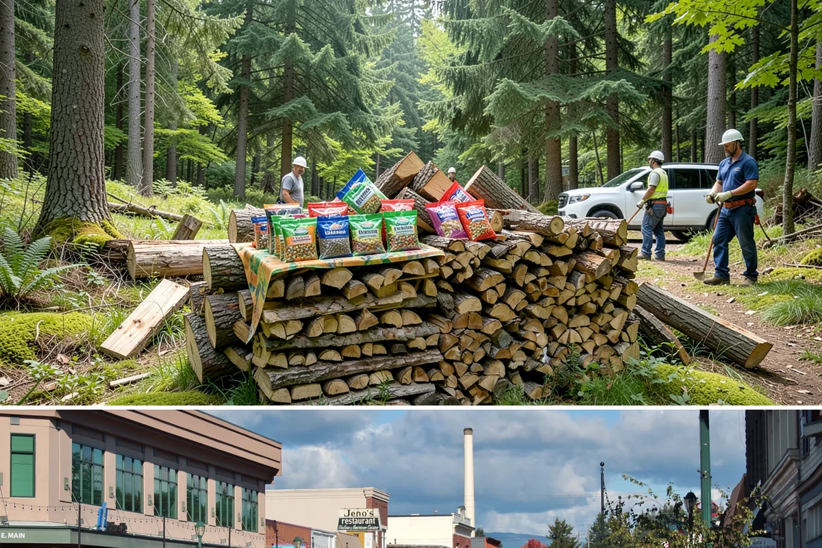 Bark Cleanup in Monroe, Snohomish County, WA - Fall cleanup before the wet season locks the bark down is ideal, though spring works well after a heavy winter of burning.