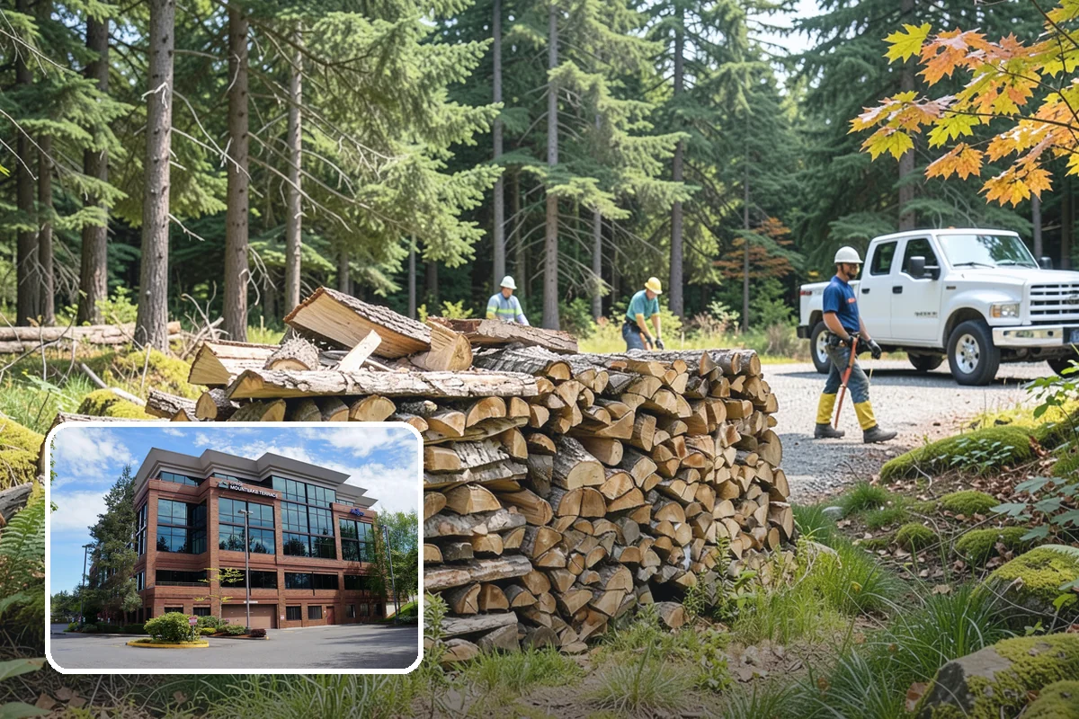 Bark Cleanup in Mountlake Terrace, WA - Stops bark stains from setting into decks and pavers