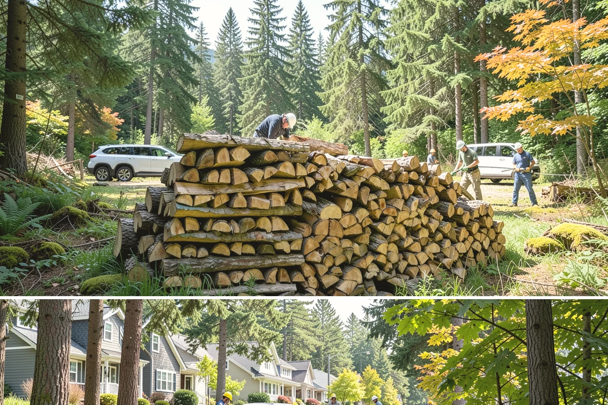 Bark Cleanup in Normandy Park, King County, WA - Fall cleanup before the wet season locks the bark down is ideal, though spring works well after a heavy winter of burning.