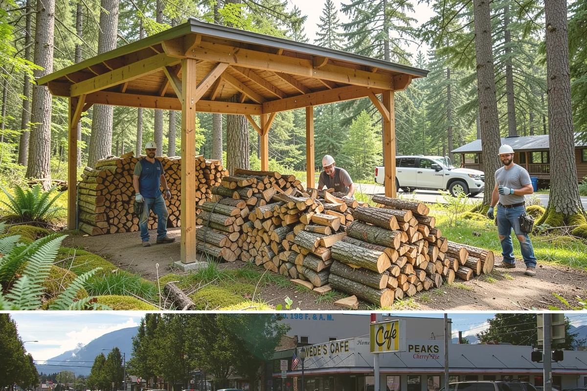 Bark Cleanup in North Bend, King County, WA - Fall cleanup before the wet season locks the bark down is ideal, though spring works well after a heavy winter of burning.
