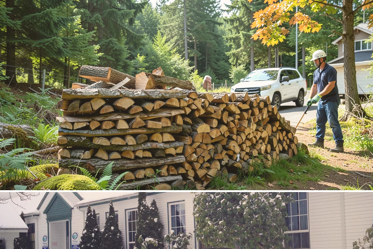 Bark Cleanup in Pacific, King County, WA - Fall cleanup before the wet season locks the bark down is ideal, though spring works well after a heavy winter of burning.