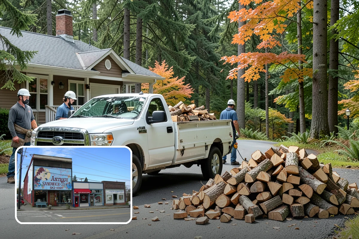 Bark Cleanup in Ruston, Pierce County, WA - Stops bark stains from setting into decks and pavers