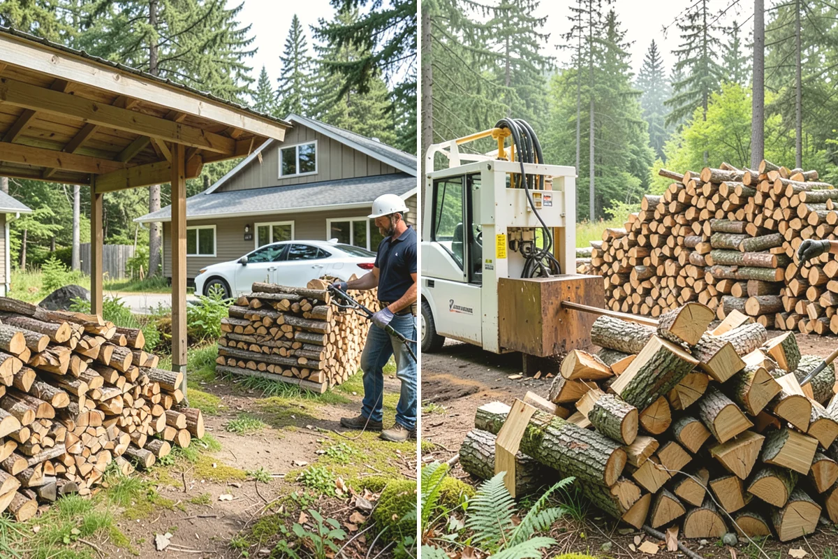 Bark Cleanup in Ruston, Pierce County, WA - Inspect racks, sheds, and stacking zones for shed bark