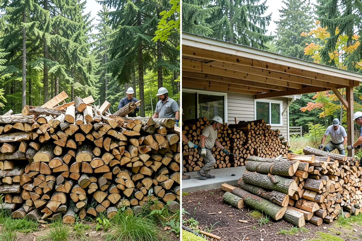 Bark Cleanup in SeaTac, King County, WA - Inspect racks, sheds, and stacking zones for shed bark