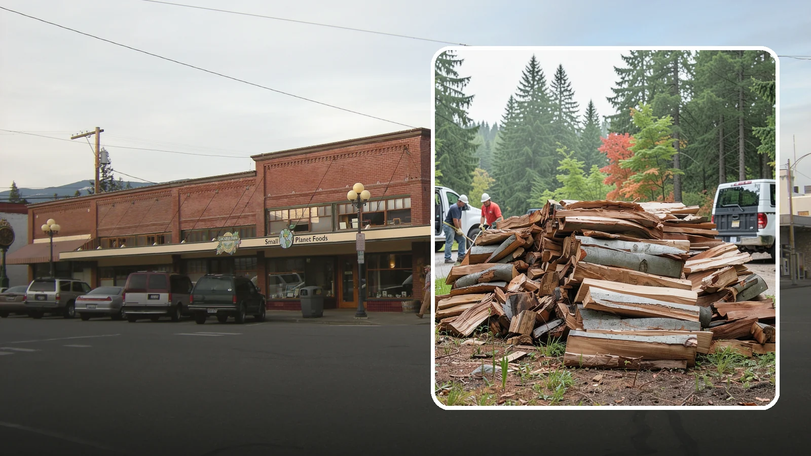 Bark Cleanup in Sedro-Woolley, Skagit County, WA - We collect and remove the loose bark that sheds off firewood and litters your storage and burning areas.