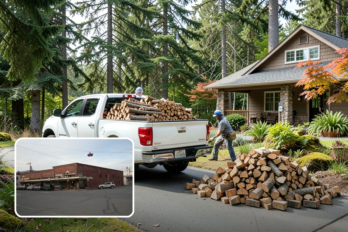Bark Cleanup in Sedro-Woolley, Skagit County, WA - Stops bark stains from setting into decks and pavers