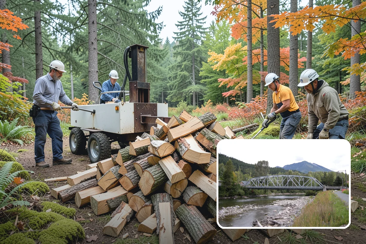Bark Cleanup in Skykomish, King County, WA - Stops bark stains from setting into decks and pavers