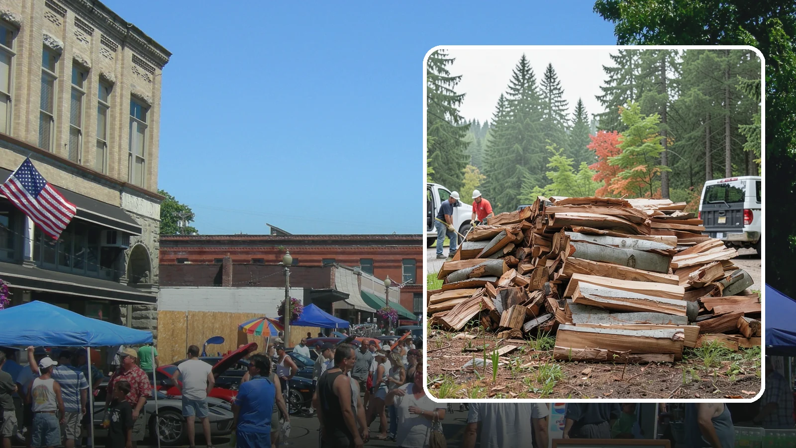 Bark Cleanup in Snohomish, Snohomish County, WA - We collect and remove the loose bark that sheds off firewood and litters your storage and burning areas.