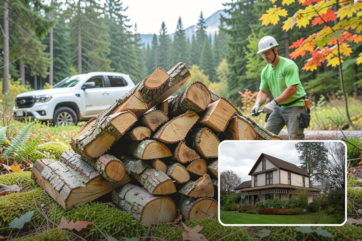 Bark Cleanup in Sumner, Pierce County, WA - Stops bark stains from setting into decks and pavers