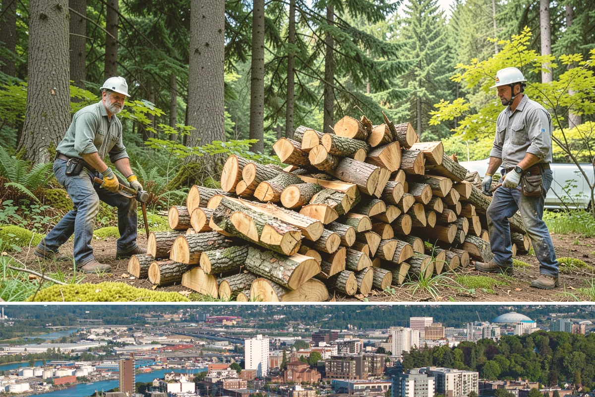 Bark Cleanup in Tacoma, Pierce County, WA - Fall cleanup before the wet season locks the bark down is ideal, though spring works well after a heavy winter of burning.