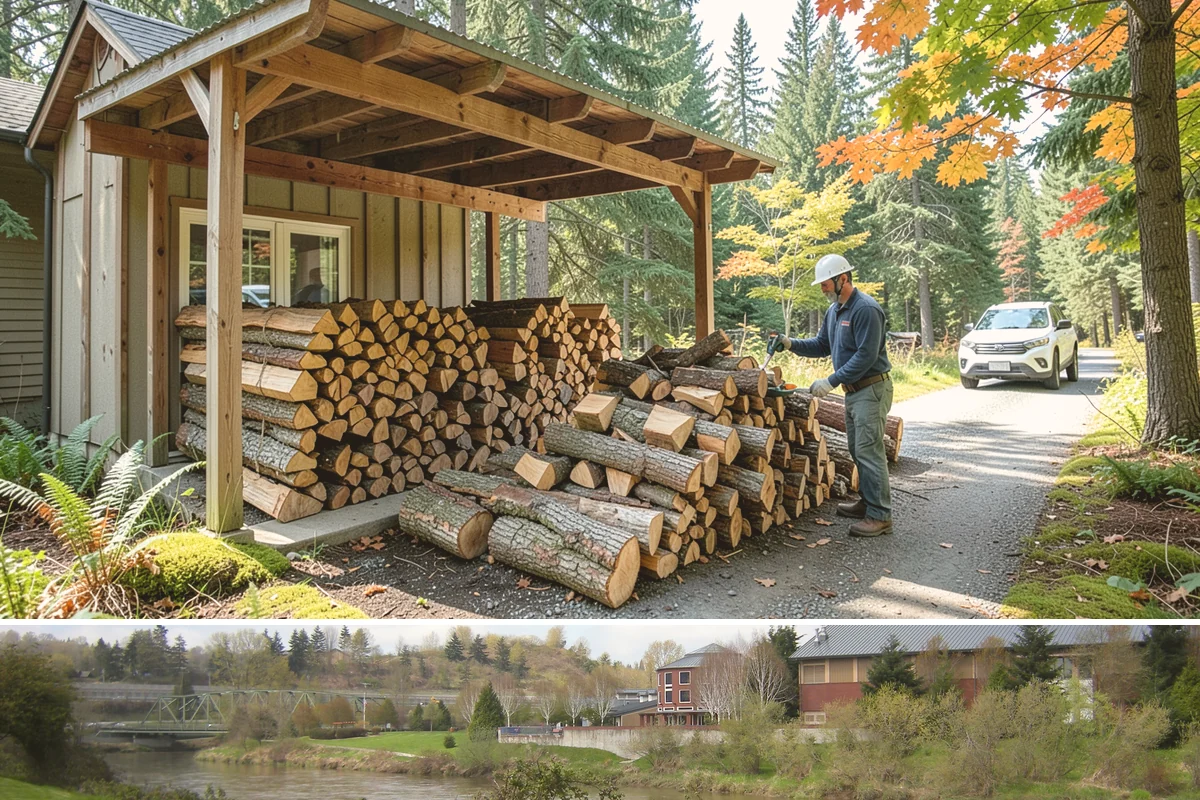 Bark Cleanup in Tukwila, King County, WA - Fall cleanup before the wet season locks the bark down is ideal, though spring works well after a heavy winter of burning.