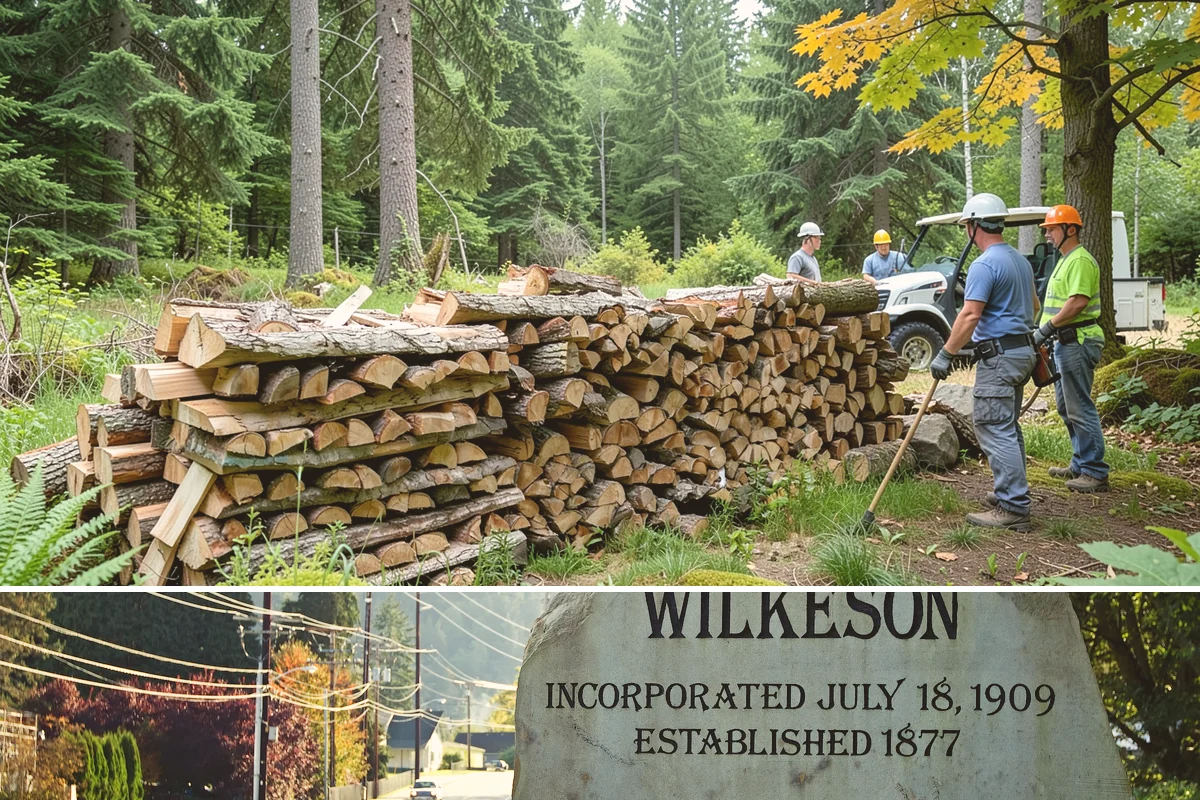 Bark Cleanup in Wilkeson, Pierce County, WA - Fall cleanup before the wet season locks the bark down is ideal, though spring works well after a heavy winter of burning.