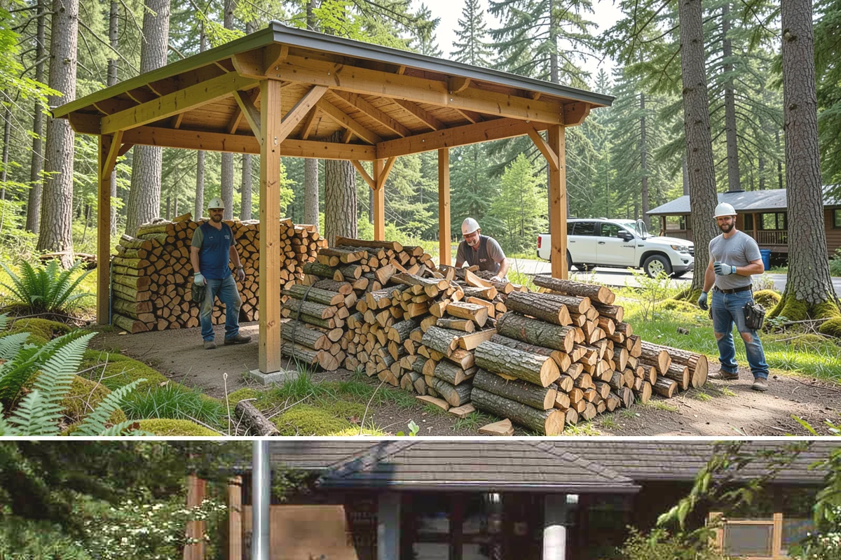 Bark Cleanup in Yarrow Point, King County, WA - Fall cleanup before the wet season locks the bark down is ideal, though spring works well after a heavy winter of burning.