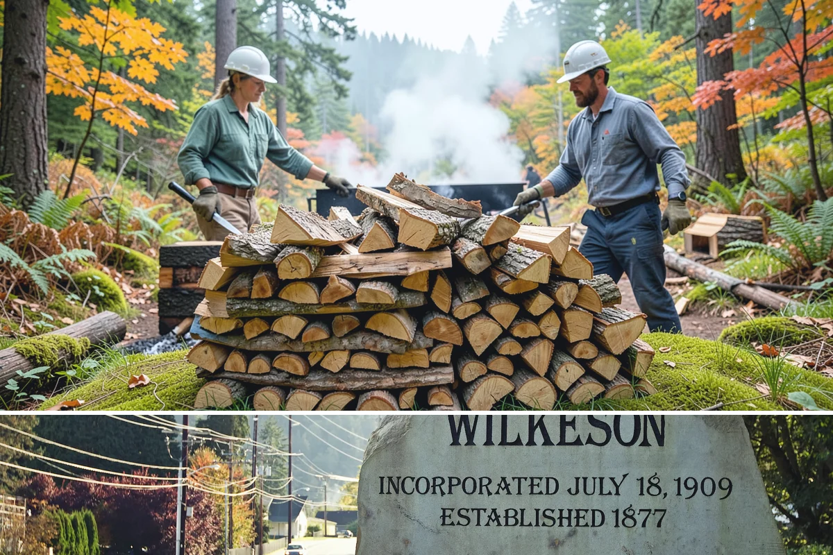 BBQ Cooking Wood in Wilkeson, Pierce County, WA - BBQ cooking wood moves fastest through the spring and summer grilling season across the Northwest.