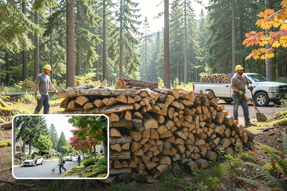 Beach Firewood in Beaux Arts Village, King County, WA - Lights reliably in humid coastal air
