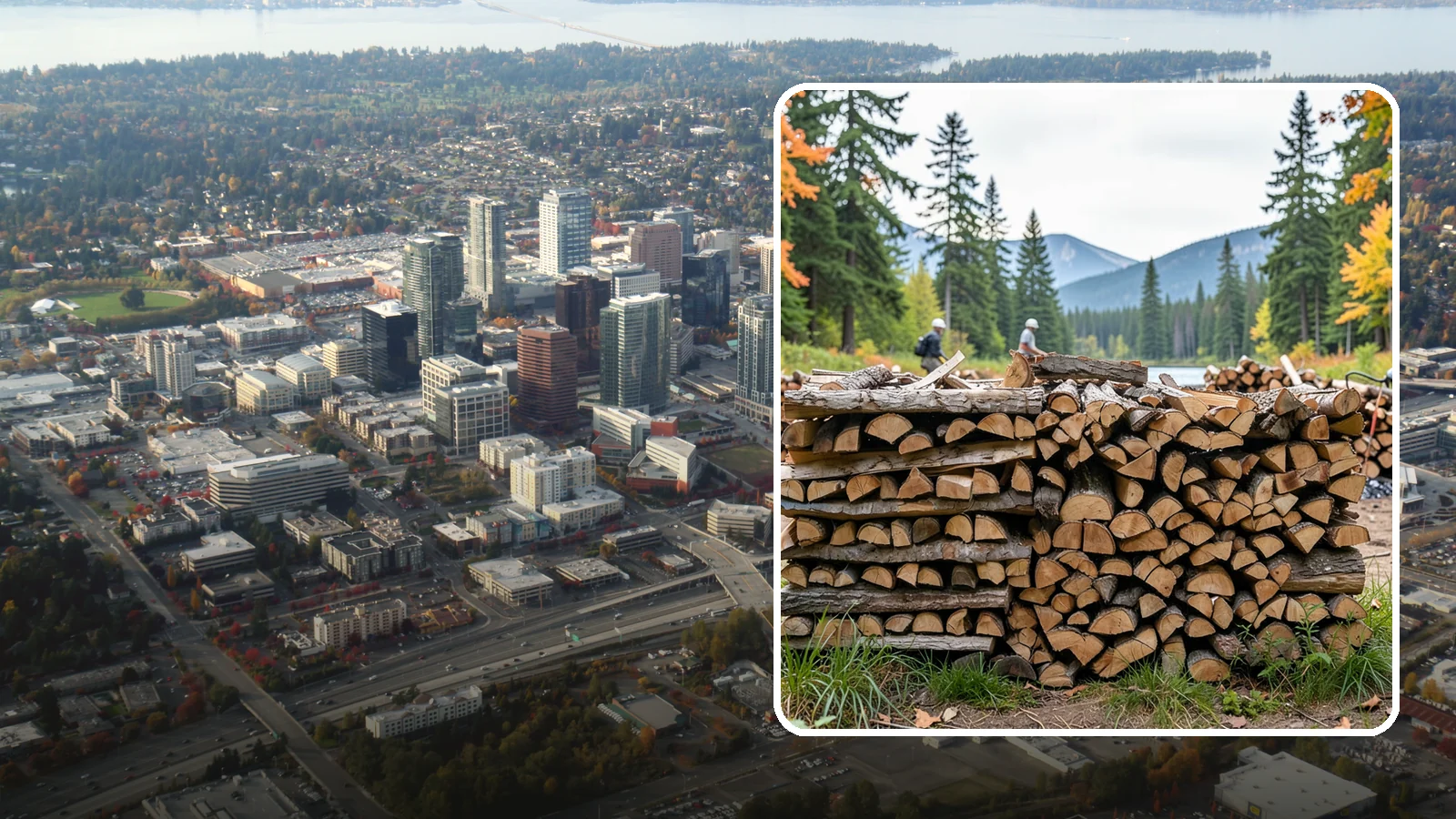 Beach Firewood in Bellevue, King County, WA - Bundled, ready-to-burn firewood for beach fires and coastal gatherings.