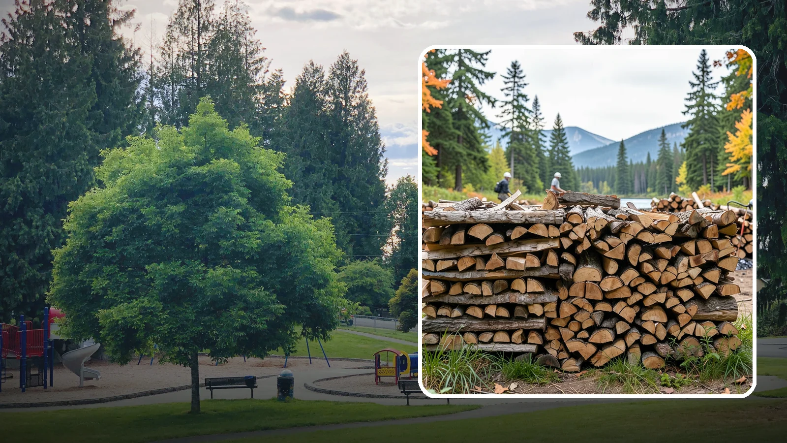 Beach Firewood in Bonney Lake, Pierce County, WA - Bundled, ready-to-burn firewood for beach fires and coastal gatherings.
