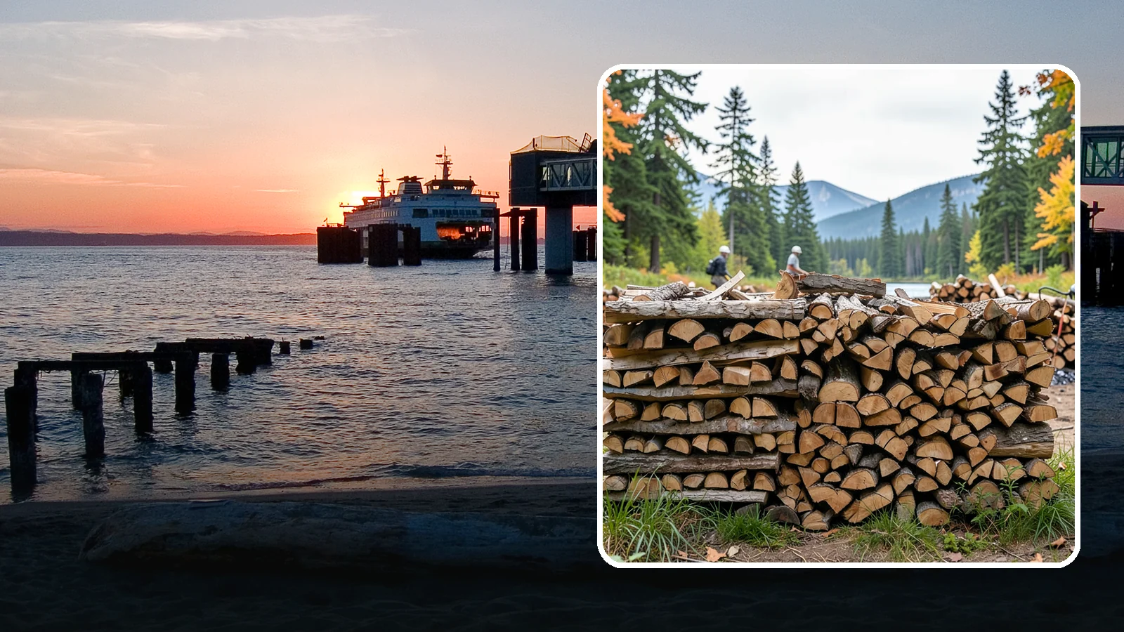 Beach Firewood in Edmonds, Snohomish County, WA - Bundled, ready-to-burn firewood for beach fires and coastal gatherings.