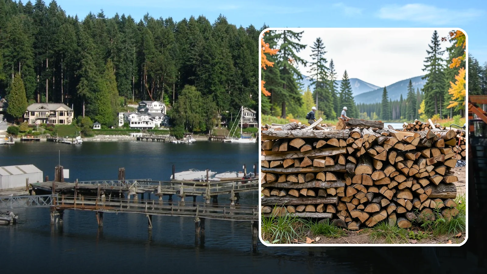 Beach Firewood in Gig Harbor, Pierce County, WA - Bundled, ready-to-burn firewood for beach fires and coastal gatherings.