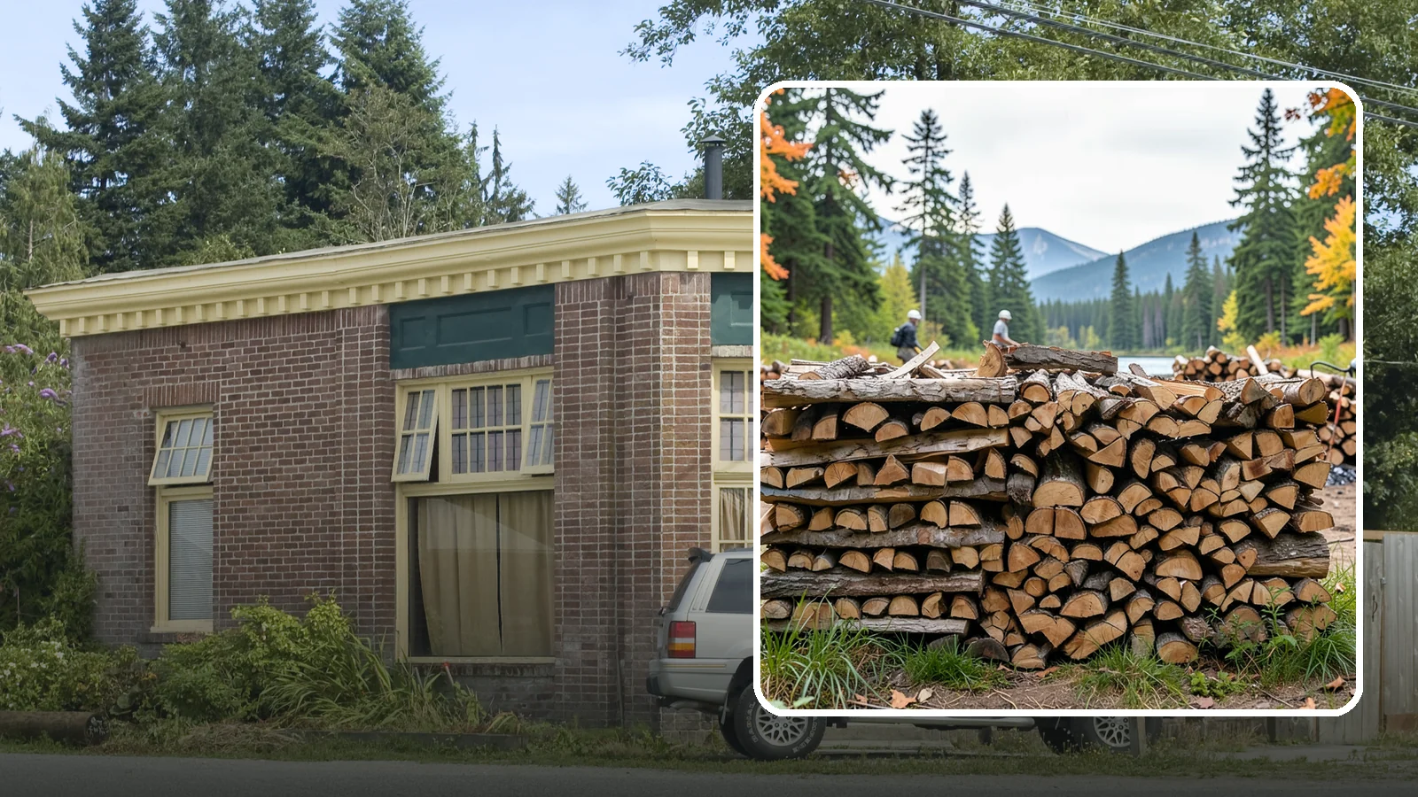 Beach Firewood in Hamilton, Skagit County, WA - Bundled, ready-to-burn firewood for beach fires and coastal gatherings.