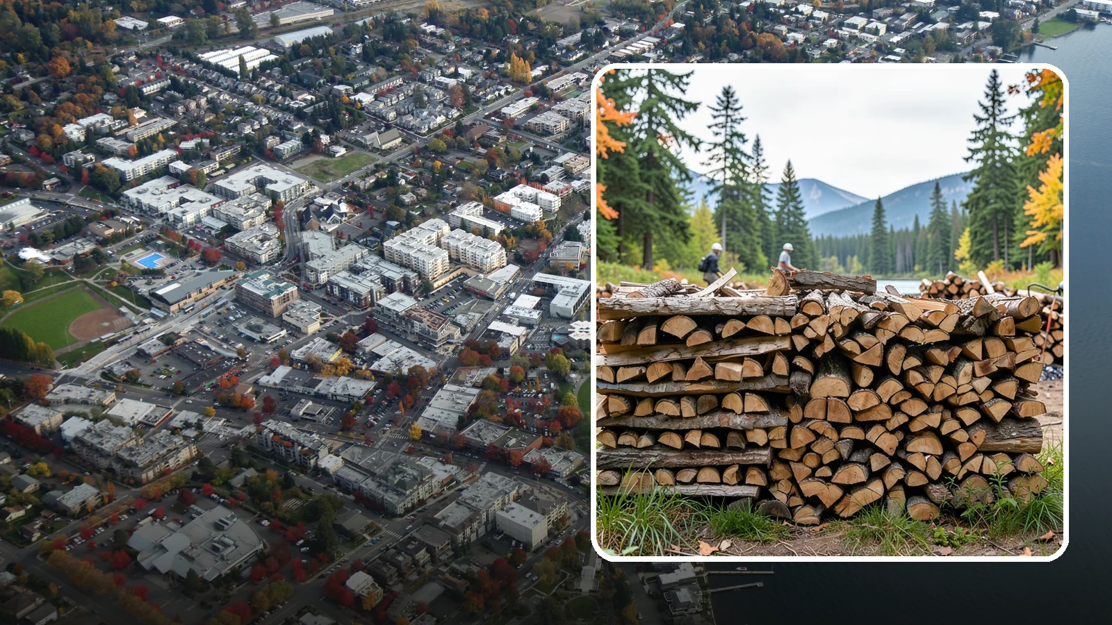 Beach Firewood in Kirkland, King County, WA - Bundled, ready-to-burn firewood for beach fires and coastal gatherings.