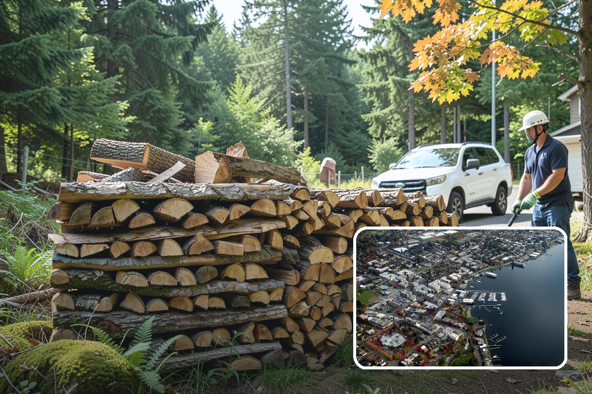Beach Firewood in Kirkland, King County, WA - Lights reliably in humid coastal air