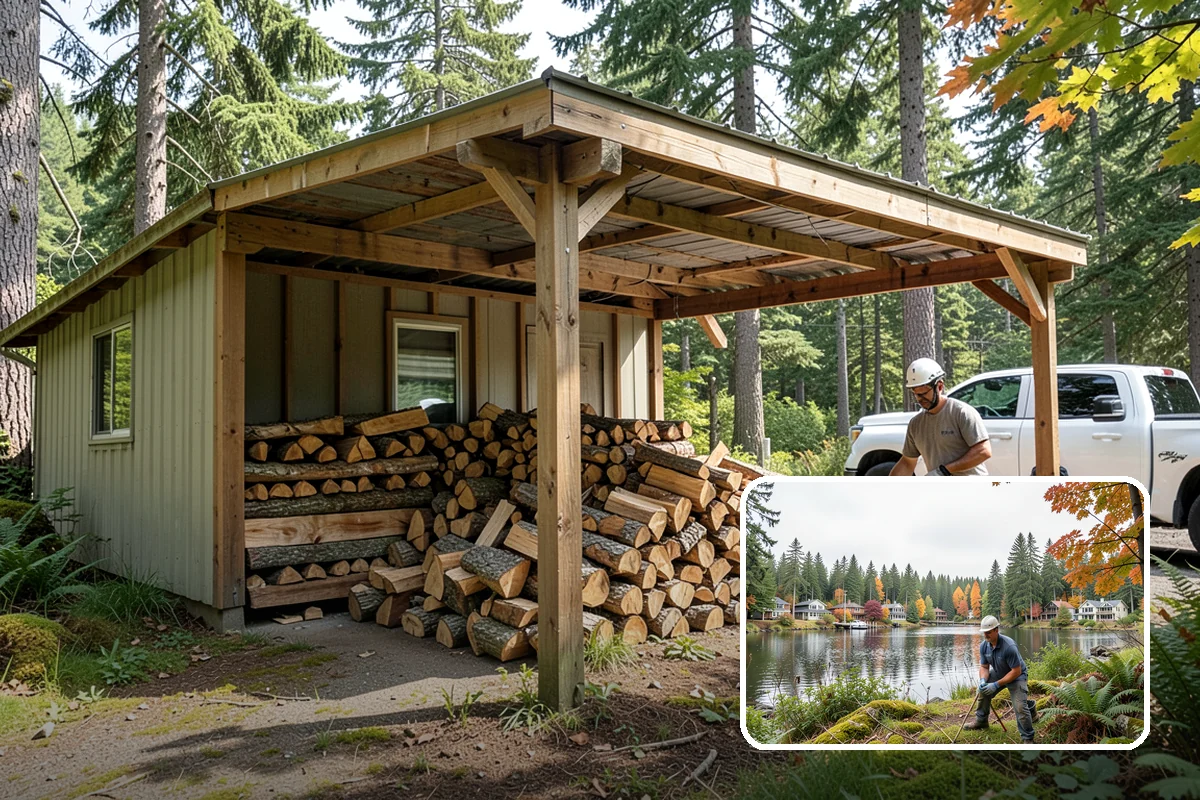 Beach Firewood in La Conner, Skagit County, WA - Lights reliably in humid coastal air