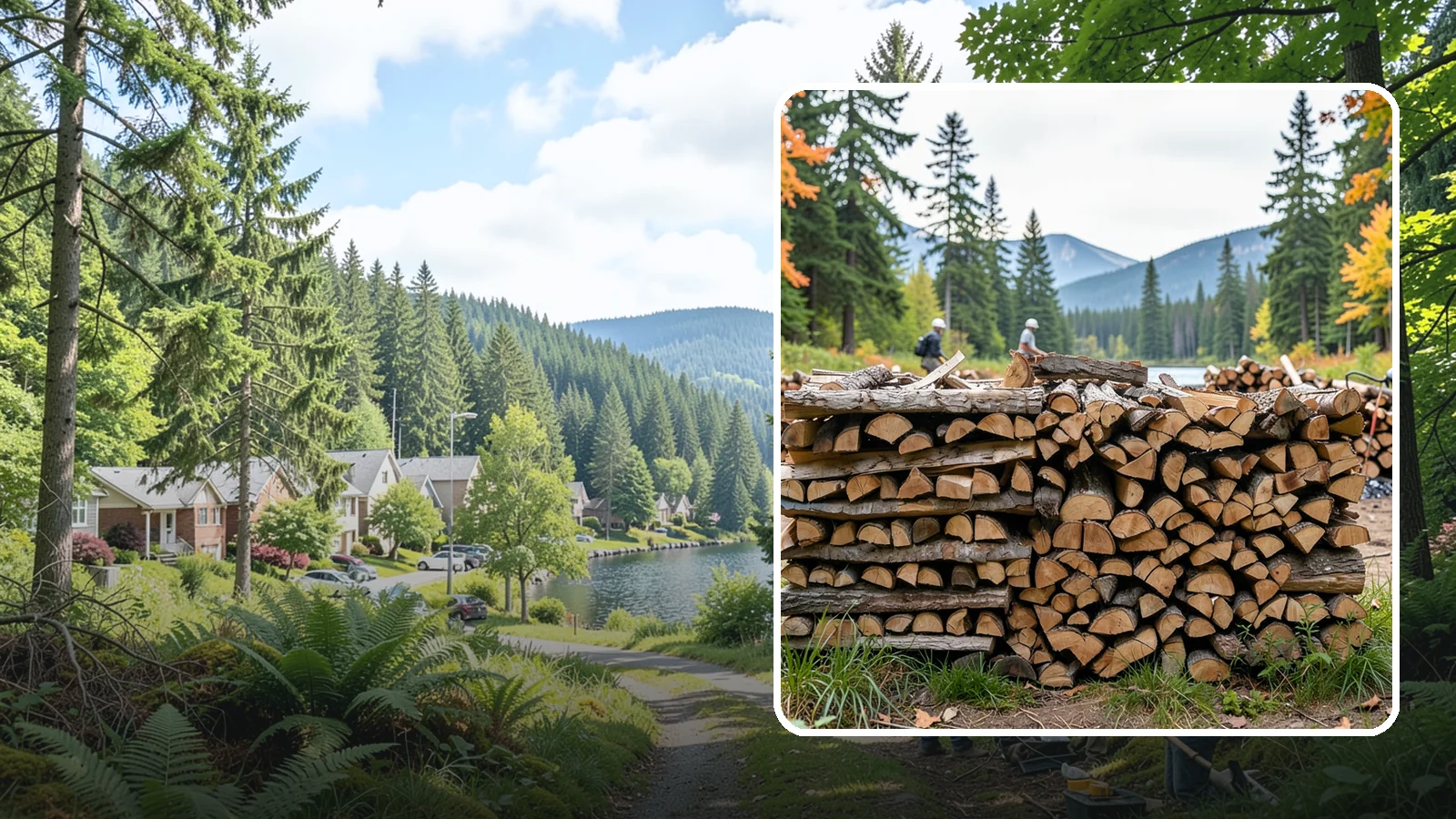 Beach Firewood in Lake Forest Park, King County, WA - Bundled, ready-to-burn firewood for beach fires and coastal gatherings.
