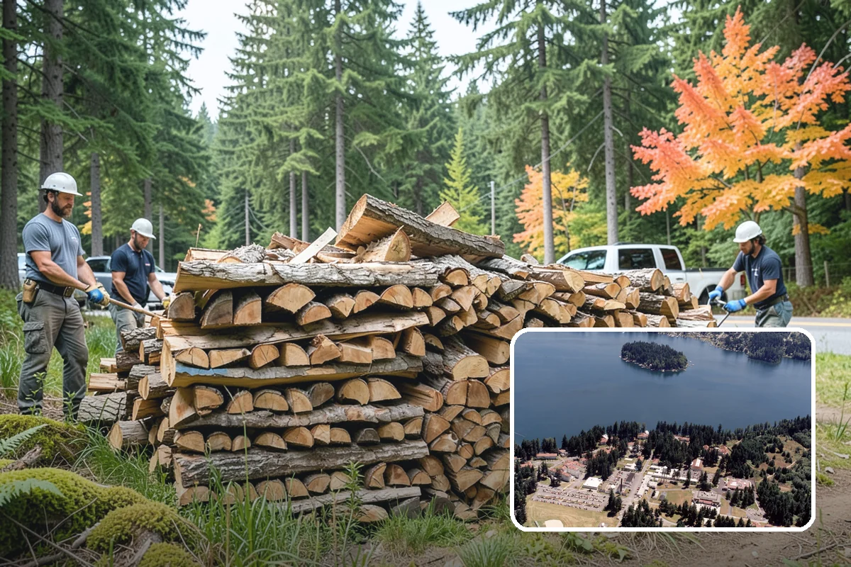 Beach Firewood in Lakewood, Pierce County, WA - Lights reliably in humid coastal air