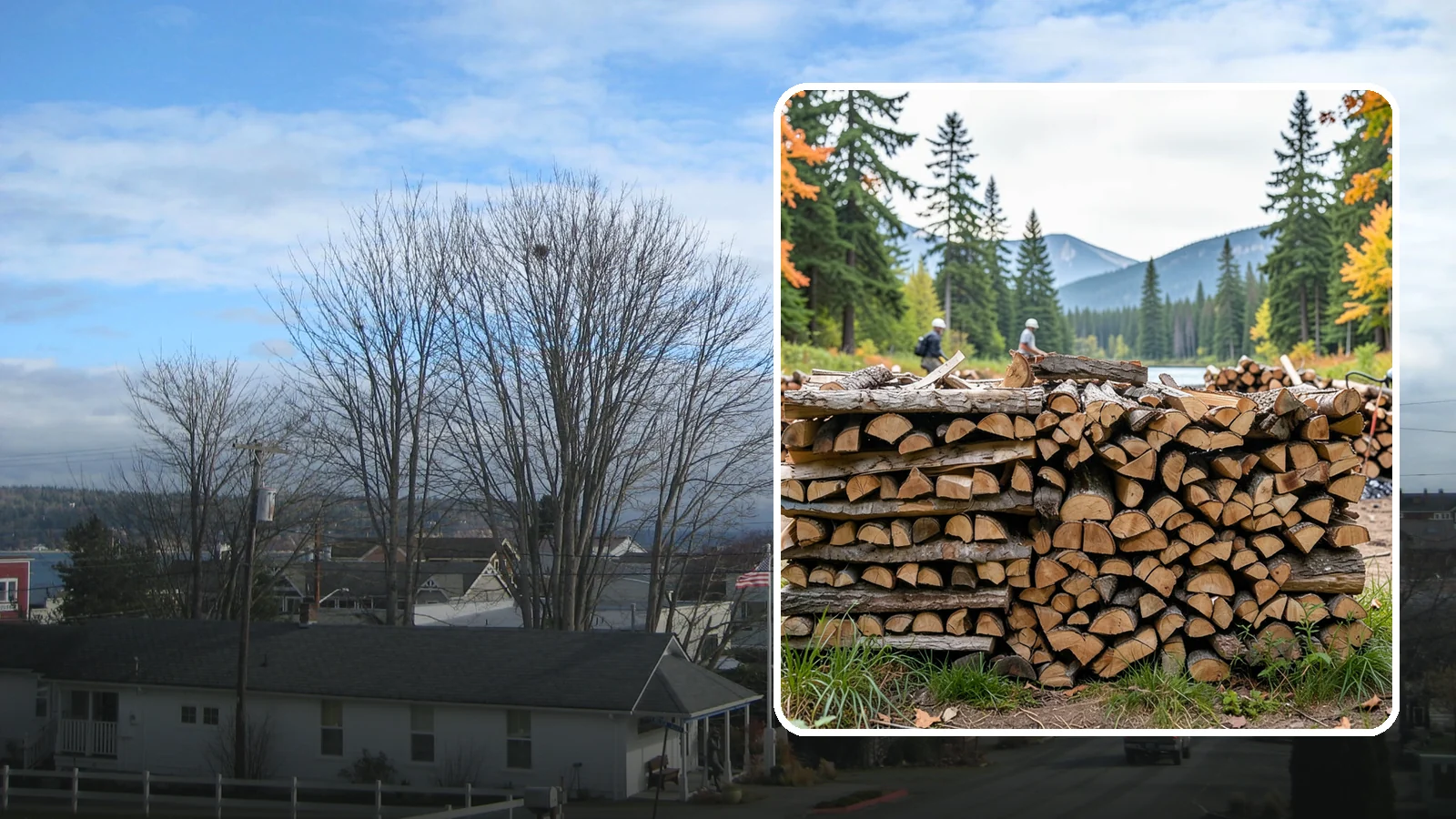 Beach Firewood in Langley, Island County, WA - Bundled, ready-to-burn firewood for beach fires and coastal gatherings.
