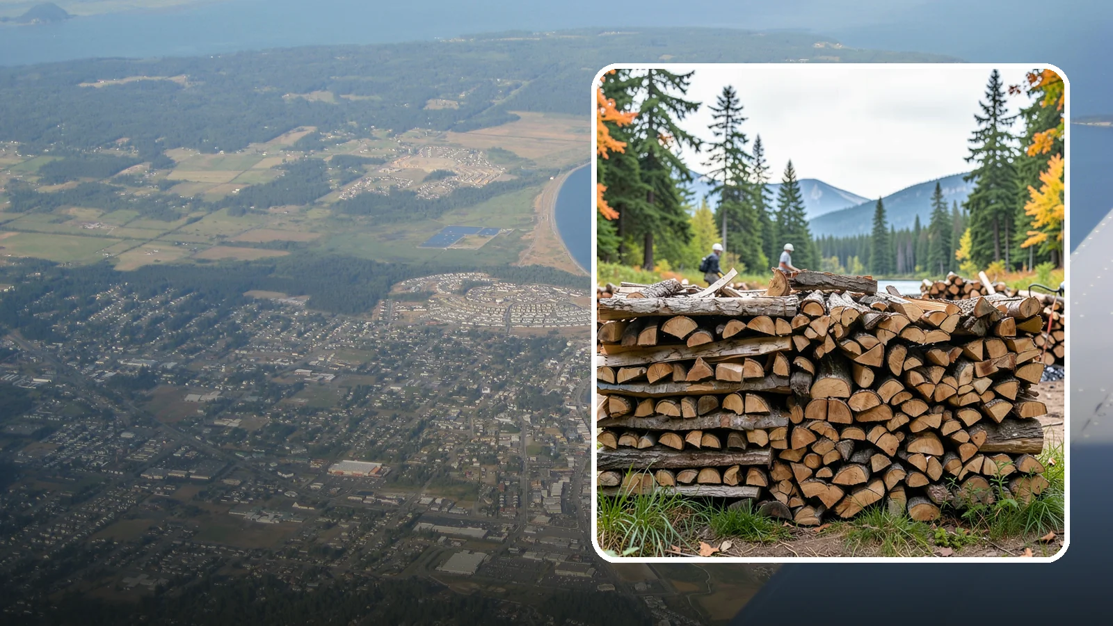 Beach Firewood in Oak Harbor, Island County, WA - Bundled, ready-to-burn firewood for beach fires and coastal gatherings.