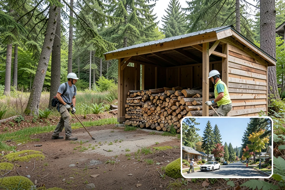 Beach Firewood in Orting, Pierce County, WA - Lights reliably in humid coastal air