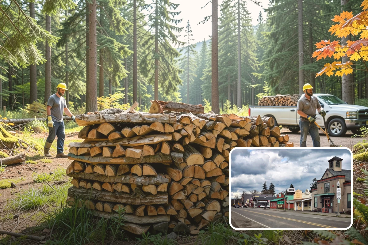 Beach Firewood in Roy, Pierce County, WA - Lights reliably in humid coastal air