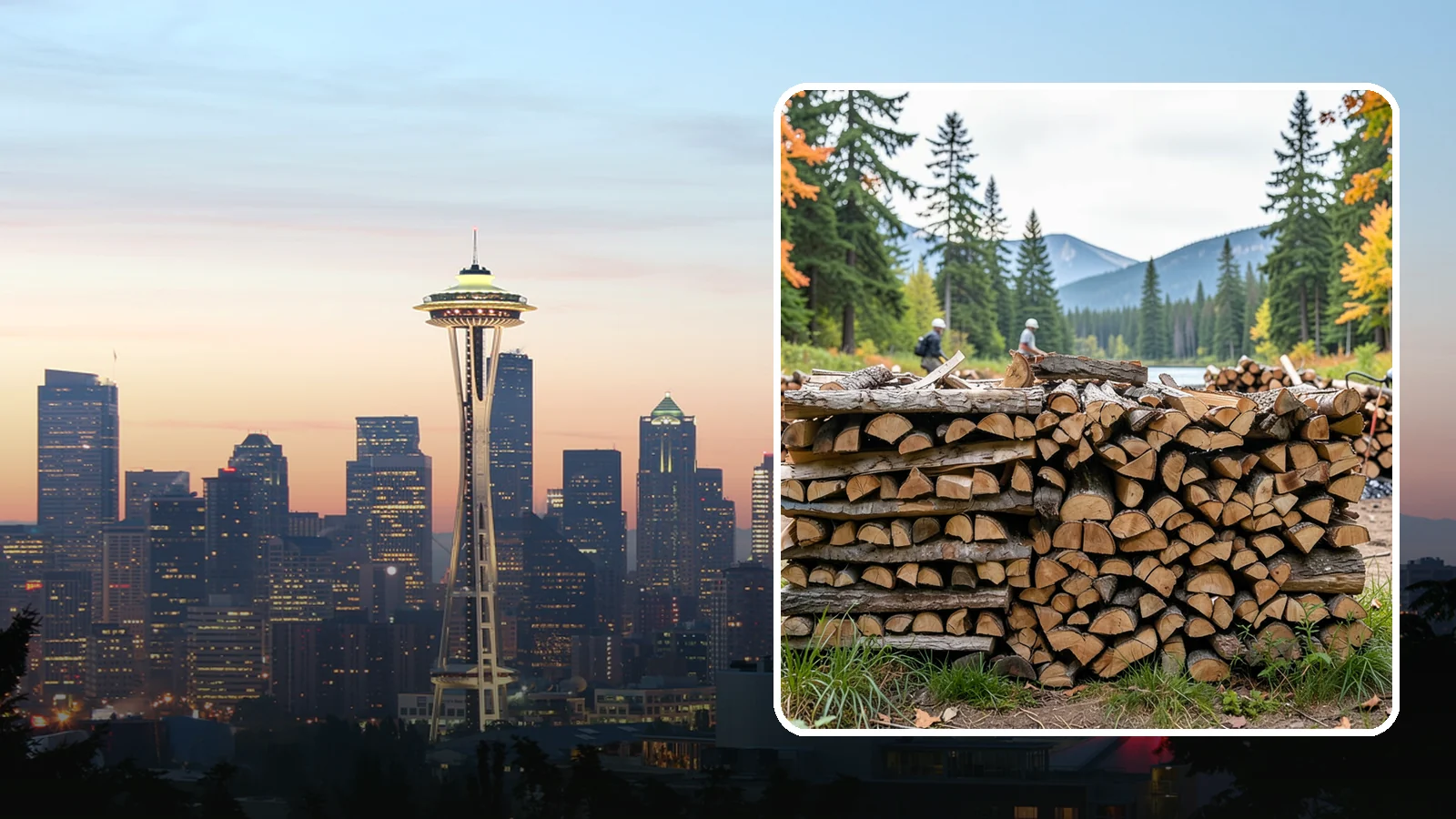 Beach Firewood in Seattle, WA - Bundled, ready-to-burn firewood for beach fires and coastal gatherings.